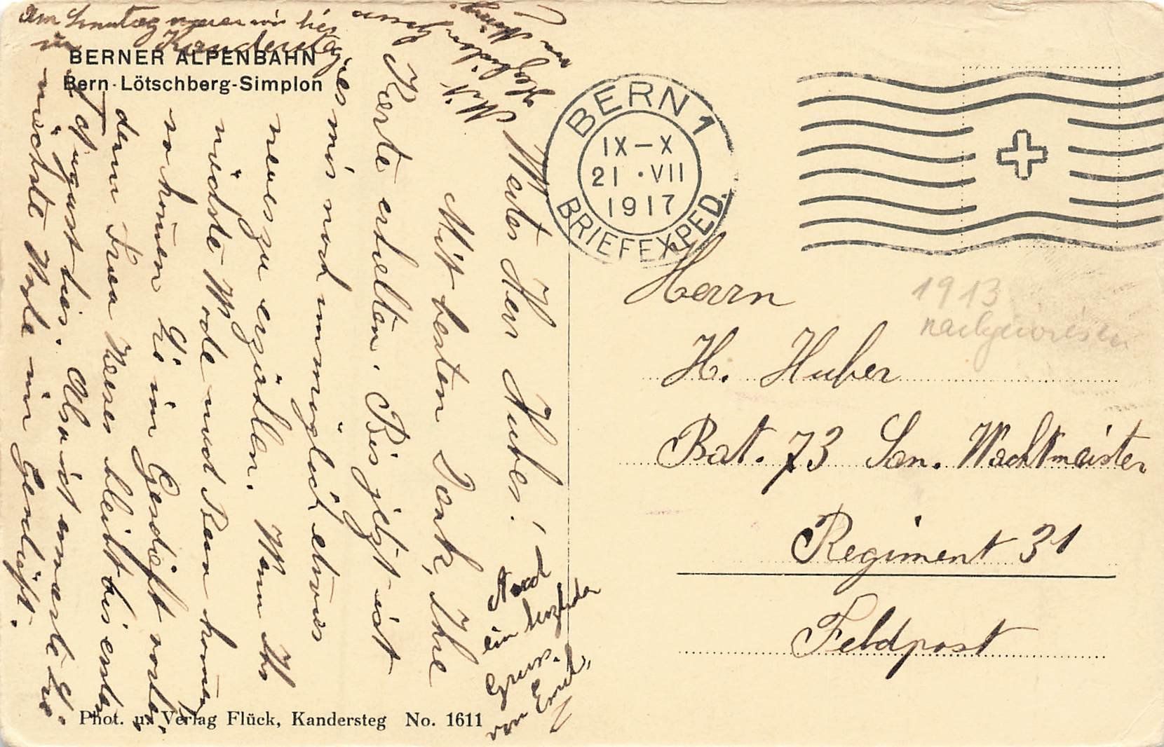 Cartes postales: Kanderviadukt Lötschbergbahn Frutigen – D'occasion à Schwyz par Seffi56 1