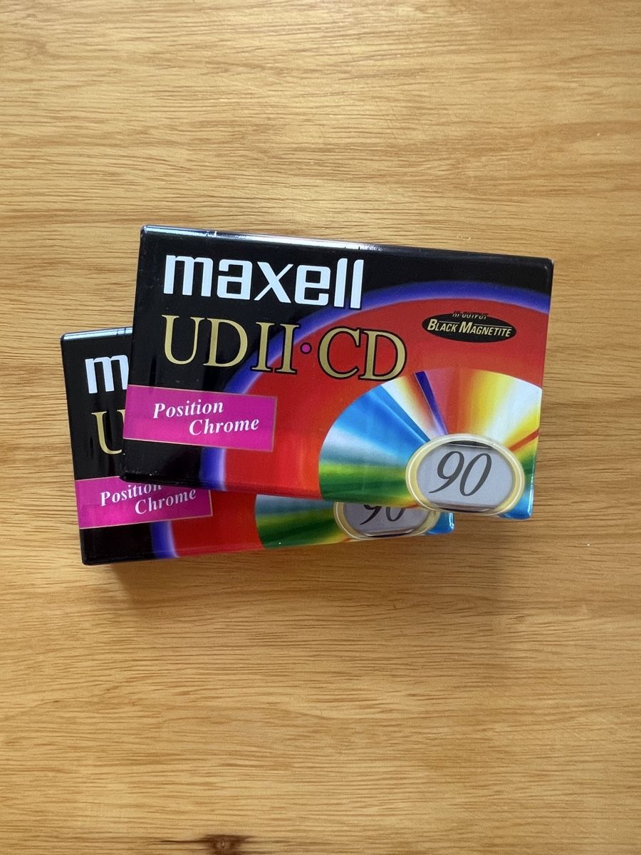 Kompaktkassetten: Maxell UDII-CD 90 Position Chrome 2 Stück neu – Neu und originalverpackt aus Olten von jebemm