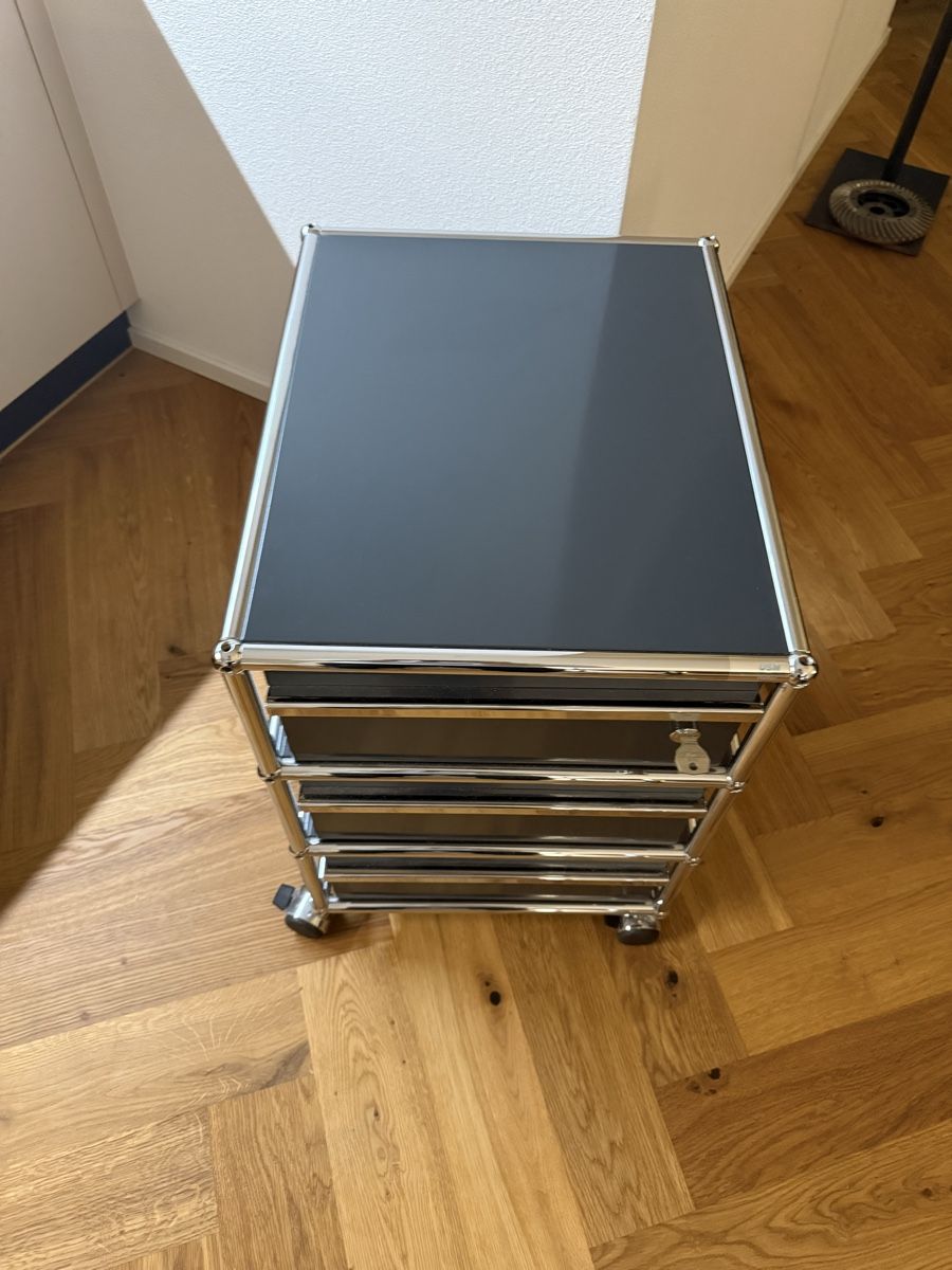 USM Korpus: USM Haller Rollcontainer anthrazit - guter Zustand – Gebraucht aus Pfaffnau von Michi93Z 6