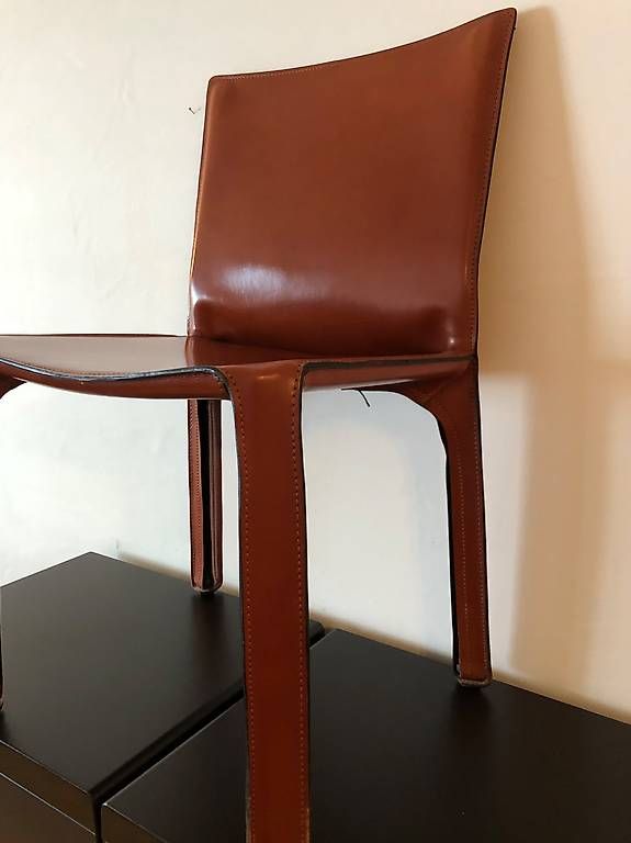 Cassina Sedie: Chaise Cassina Cab cuir Mario Bellini – Usato da Icogne venduto da luna.16 1