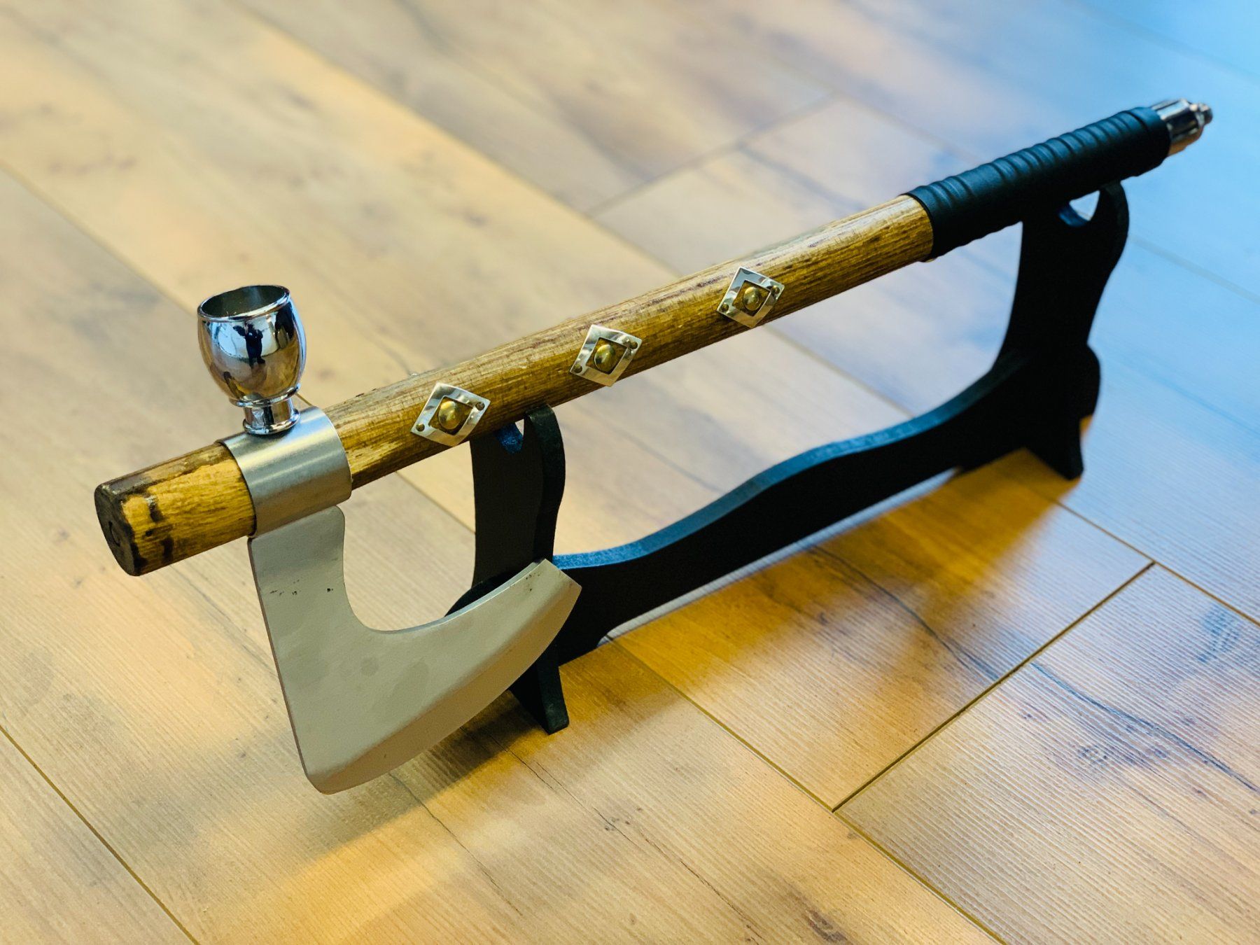 Besteck: Indianer Messer AXT Friedenspfeife Häuptling Sitting 47cm – Neu und originalverpackt aus Bergdietikon von shopAgent 1