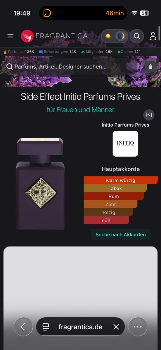 Initio Parfums & Eau de Toilette: Initio Side Effect Eau de Parfum, 2 ml – D'occasion à Sursee par nri_sbv9 1