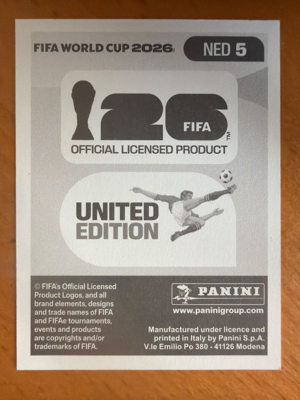 Panini Carte collezionabili: Panini NED5 – Nuovo (secondo la descrizione) da Susten venduto da Rechnun 1