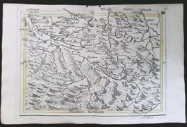 Ostschweiz, Walensee  Karte 1720 von Bodenehr