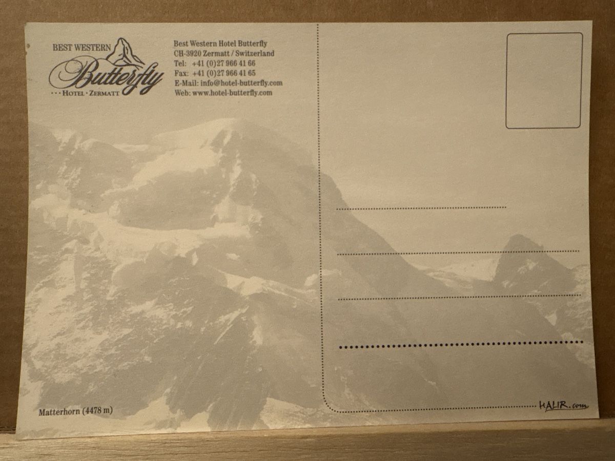 Ansichtskarten: AK von Zermatt / Matterhorn – Gebraucht aus Rümlang von Kartenpost1 1