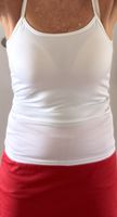 Weisses Sommer Top / Achselshirt, Grösse S
