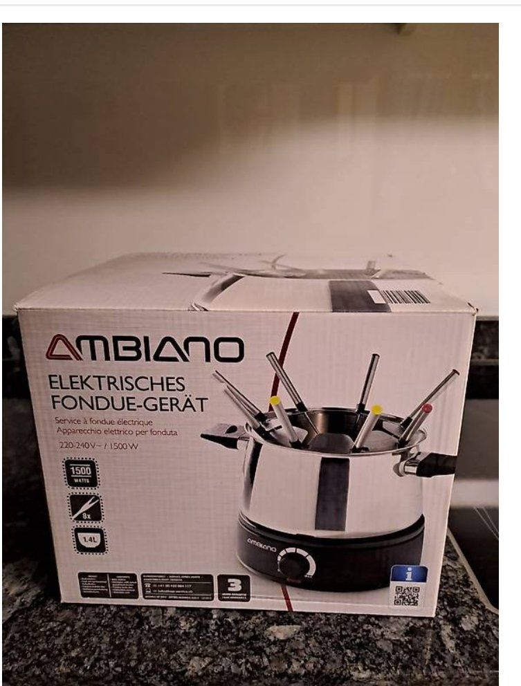Ambiano Elettrodomestici da cucina: Fondue Chinoise Set (NEU) – Nuovo e nell'imballaggio originale da Schöftland venduto da sil_bn9x