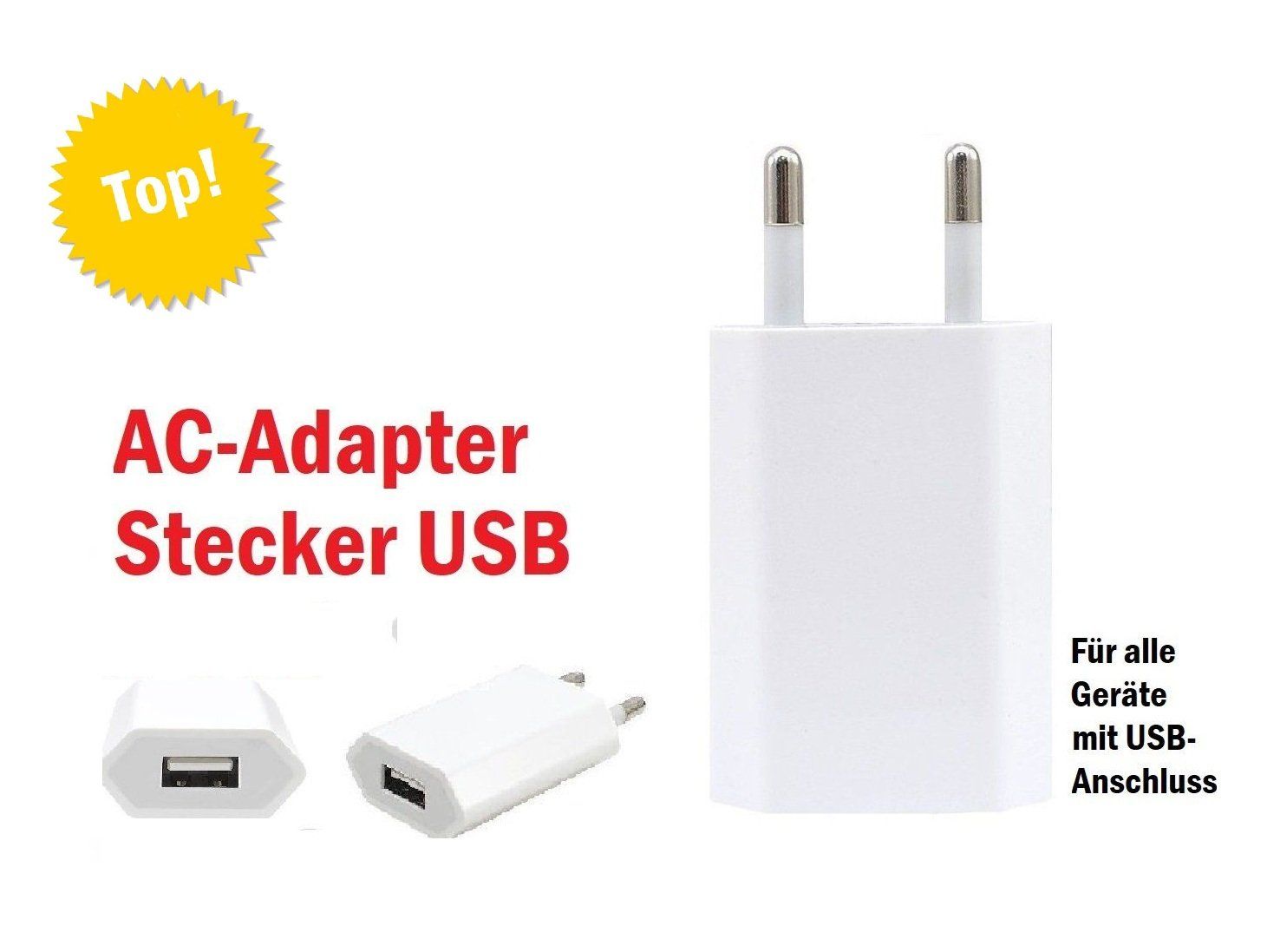 Caricabatterie: USB-Stecker Ladegerät, kompat. iPhone Samsung Xiaomi Google – Nuovo (secondo la descrizione) da Hinwil venduto da Sevenshop