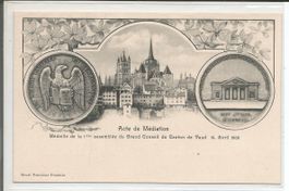 Centenaire Vaudois 14.4.1903 Acte de Médiation (22)