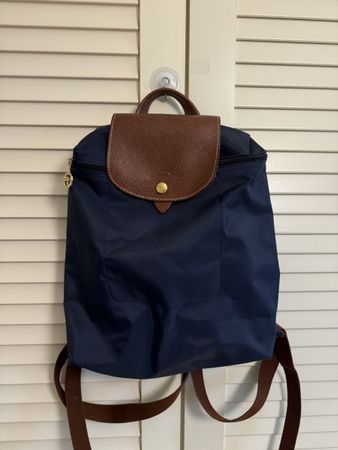 Longchamp Navy Backpack - Great Condition 