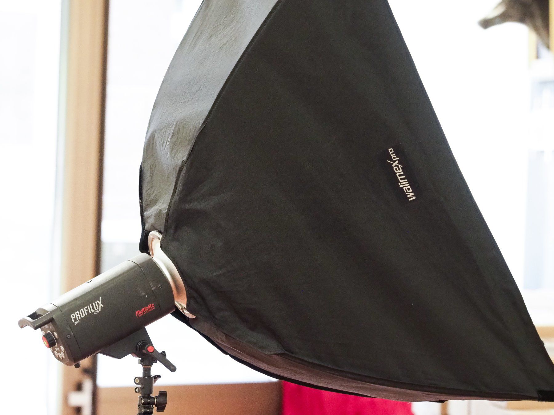 Walimex Flash: Multiblitz Profilux 400 Blitzanlage Set mit Stativ& Softbox – Usato da Bremgarten AG venduto da Flussreif_5620 6