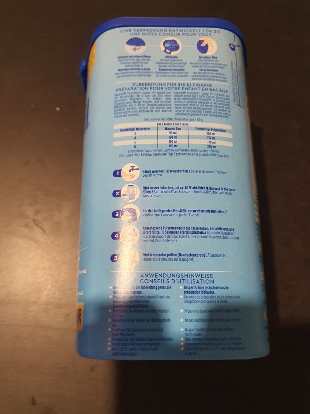Aptamil Lebensmittel & Spezialitäten: Lait de suite Aptamil Junior 12+ mois, 800g - neuf – Neu und originalverpackt aus Neuchâtel von viv_zf9x 1