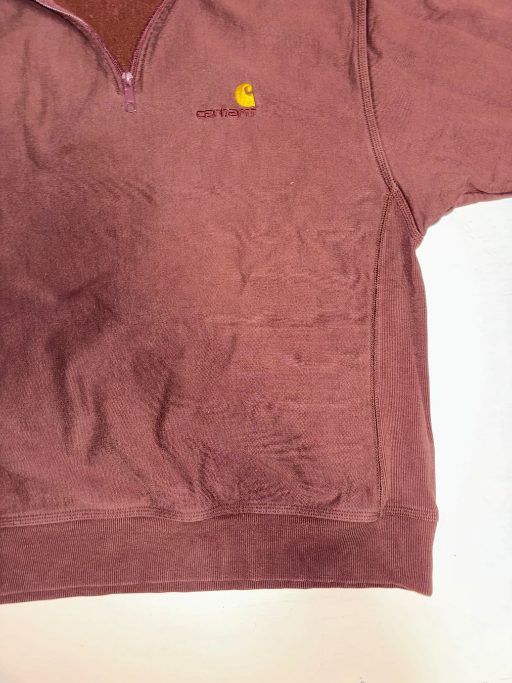 Carhartt Pullover & Sweatshirts: Brauner Quarter-Zip Carhartt Pullover – Gebraucht aus Zürich von LinoBossi 2