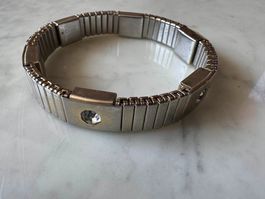 Vintage MAGOR Magnetarmband mit Ziersteinen, dehnbar