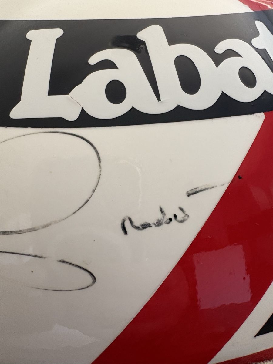 Arai Sonstiges zum Sammeln & Seltenes: Signed Autographed Nigel Mansell 1992 Full Size Helmet – Gebraucht aus Allaman von Bertie555 2