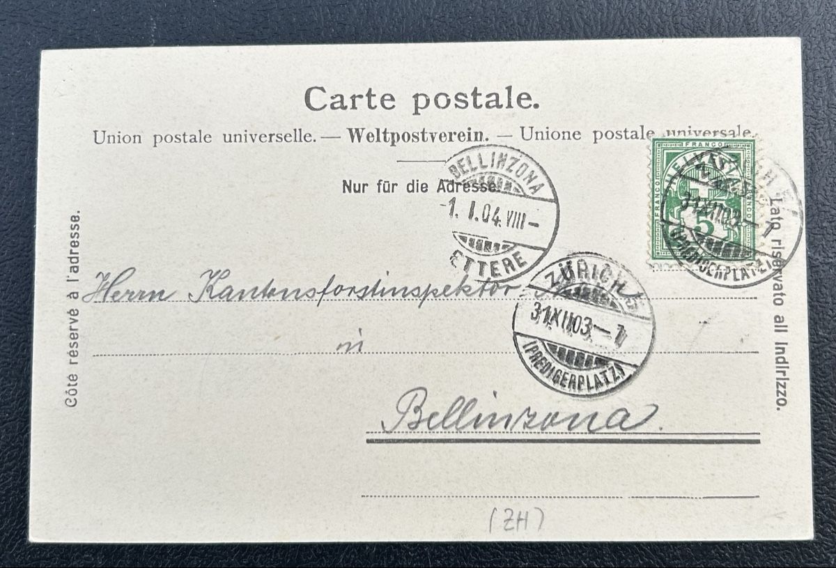 Cartoline postali: Adliswil Gruss vom Forsthaus  – Usato da Horw venduto da Tellbub 1