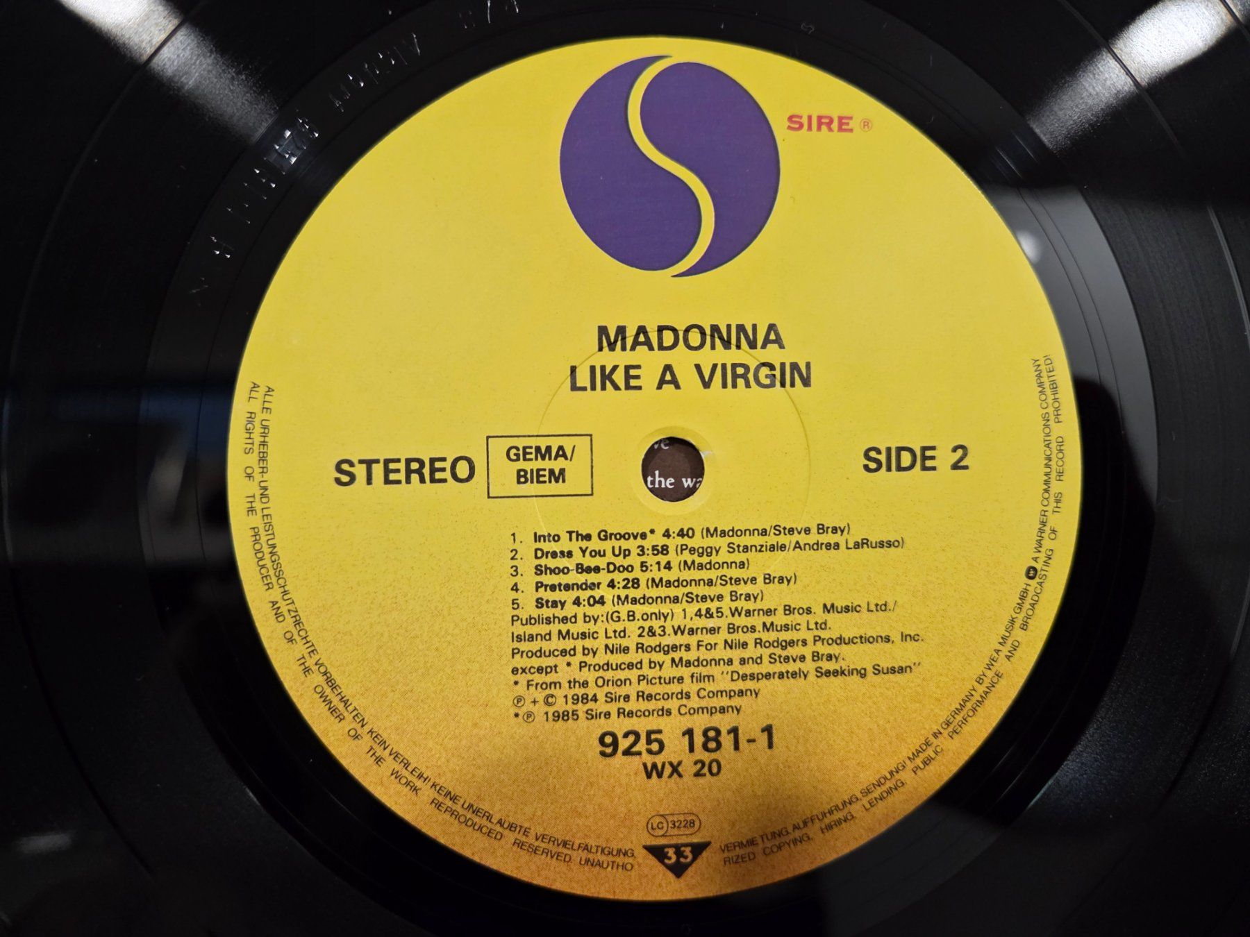 Schallplatten: Madonna Like a Virgin LP – Gebraucht aus Stetten SH von ExtremMIB 7