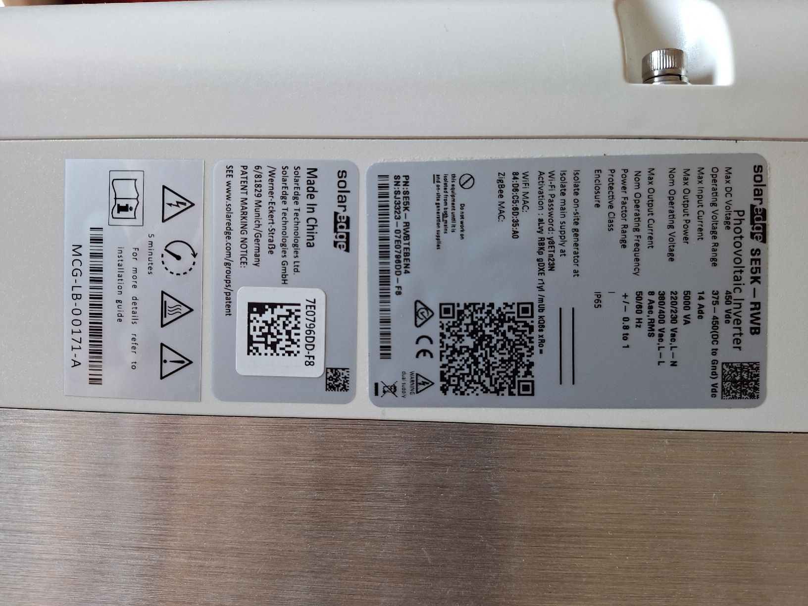 SolarEdge Inverter: Wechselrichter SolarEdge SE5K Short String – Usato da Büron venduto da cumulus1984 1