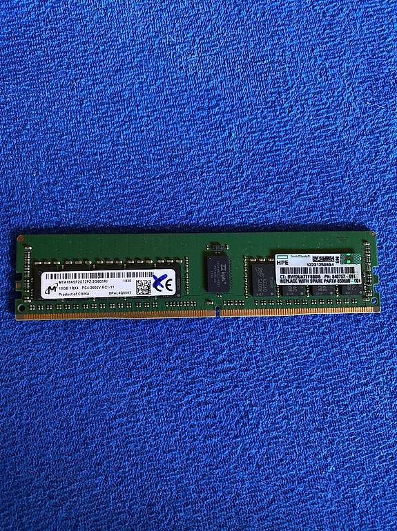 Memoria / RAM: Micron 16GB DDR4-2666 ECC Registered Server RAM – Usato da Zeiningen venduto da rot_2xls 1
