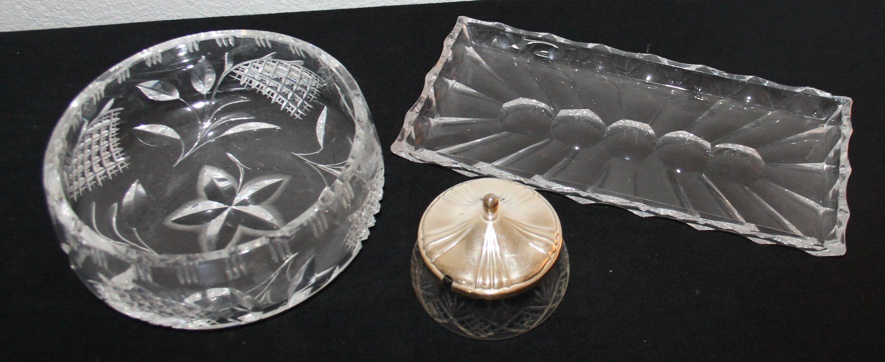 Servierplatten: 3 Glasschalen – Gebraucht aus Schaan von antikes_und_kurioses