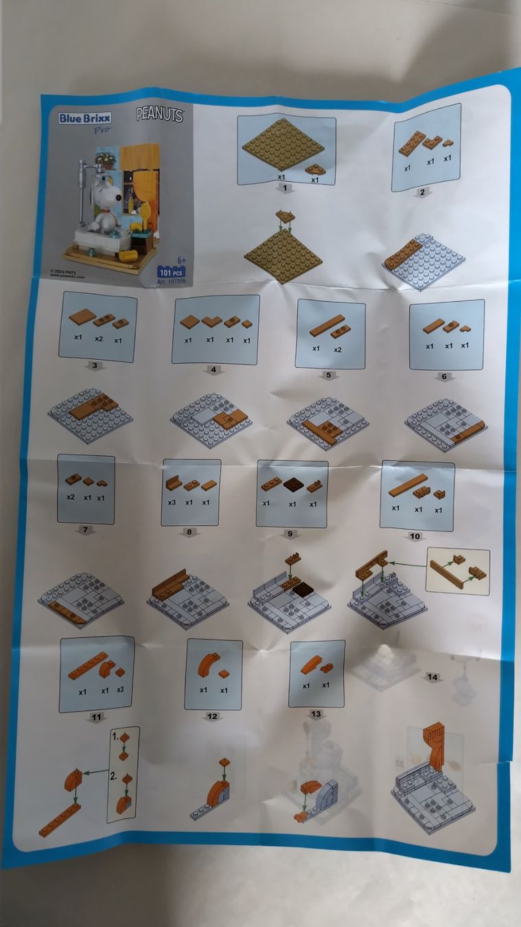 BlueBrixx Kit di costruzioni: Blue Brixx / Pro Peanuts Snoopy am Duschen -Bausatz / Neu – Nuovo e nell'imballaggio originale da Bellach venduto da JingleJerry 6