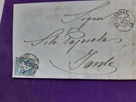 alter Brief von 1863 von REICHENAU (Vollstempel)