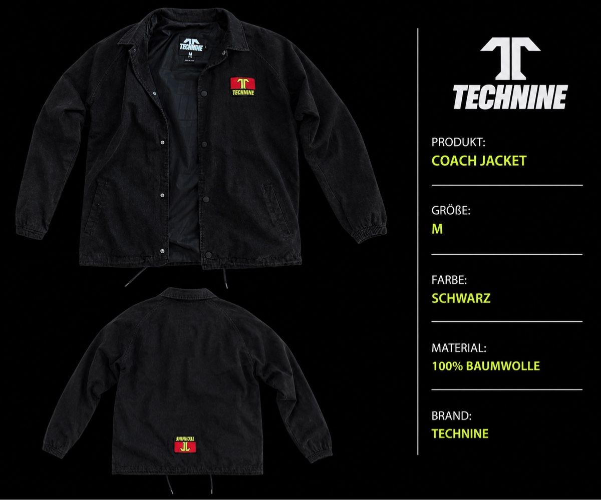 Coach Jacken: Technine Coach Jacket schwarz Grösse M 100% Baumwolle – Gebraucht aus Hedingen von PabloEscobar-
