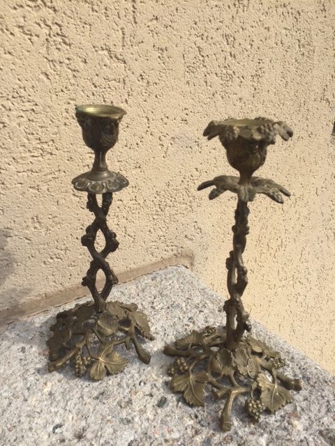 Portacandele: Antichi candelieri  (2 pezzi) – Usato da Breganzona venduto da dan_qlf5 3
