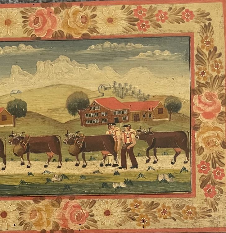 Alte Alpenaufzug Appenzeller Gemälde | Kaufen auf Ricardo