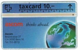 Taxcard 304L_09934 Ascom Weltkugel 10 Fr