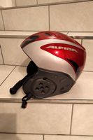 Alpina Skihelm, rot, Grösse 55-59cm