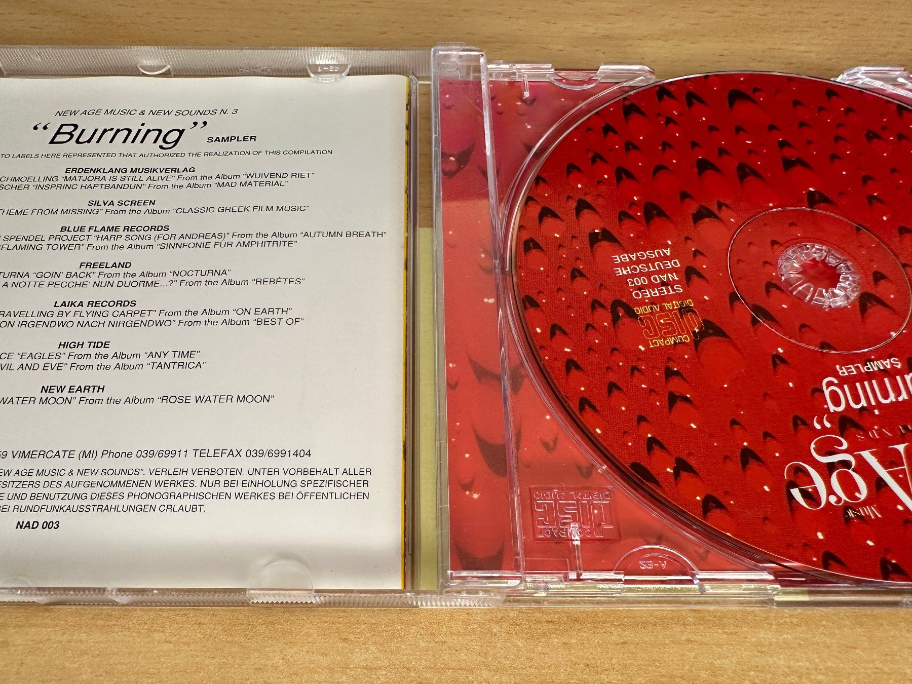CD: Various – Burning – Usato da Rikon im Tösstal venduto da Alpenmutz 2