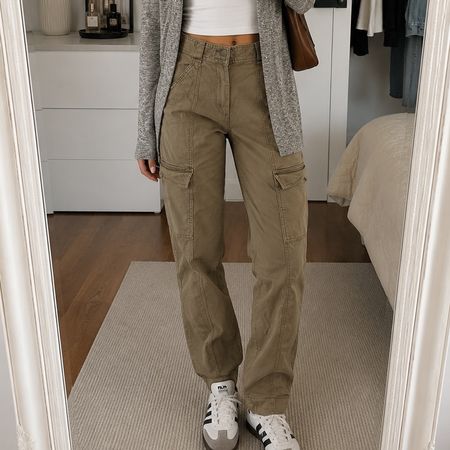 Damen Cargo Hose beige Grösse S top Zustand