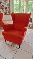 Super bequemer Lesesessel in freundlichem Orange