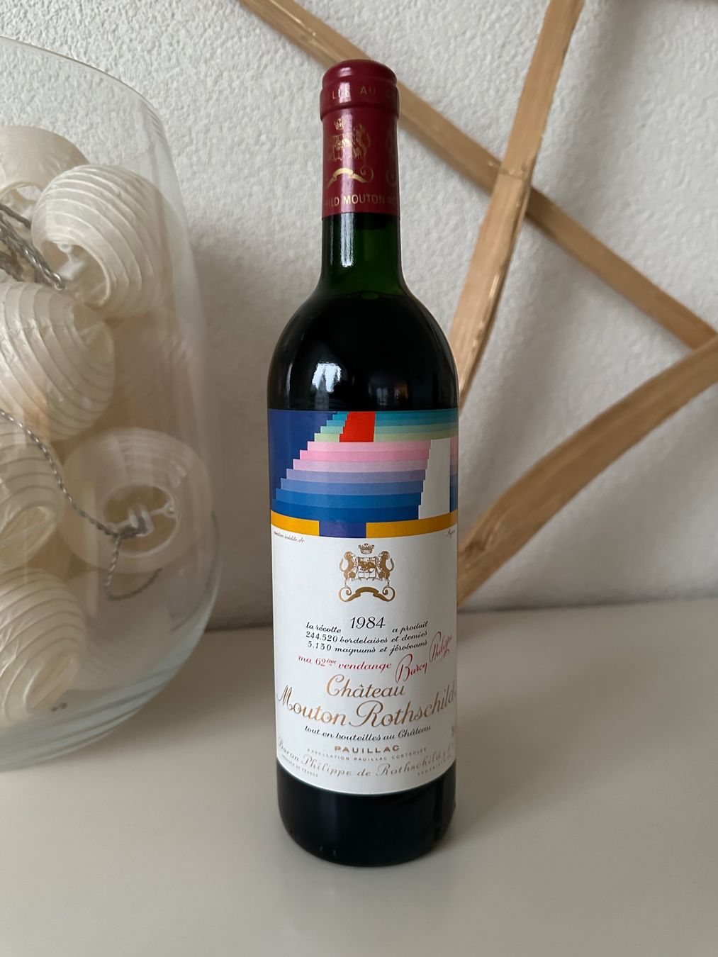 Mouton Rothschild Vino: Château Mouton Rothschild 1984 – Nuovo (secondo la descrizione) da Yens venduto da Rilou80