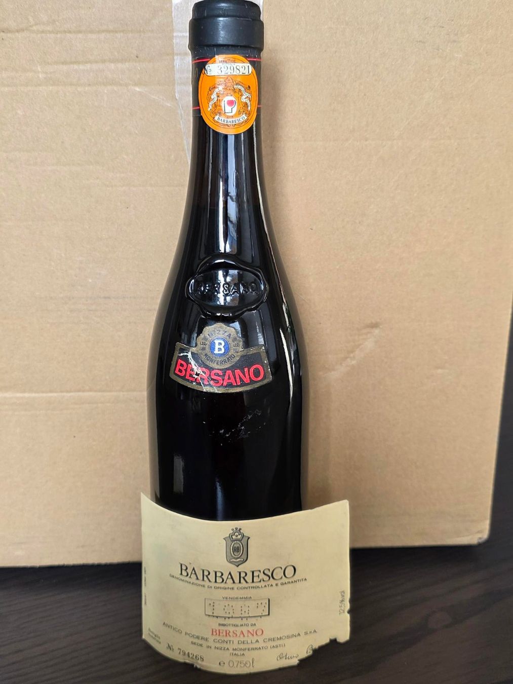 Vins: Barbaresco – Bersano 1987 – Neuf (Voir description) à Grasswil par Natali.H 1
