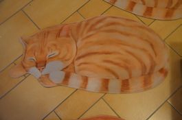 TAPIS CHAT - TEPPICHE KATZE - NEU - CM 90X50