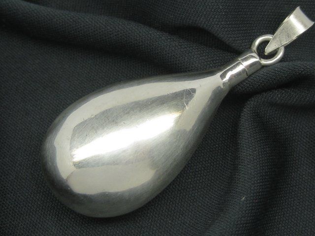 Silberanhänger Glanz Tropfen gedreht schmal nickelfrei Anhänger Sterling 925 Silber main image 0