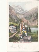 Appenzellerland 1901 mit Stabstempel Weissbad