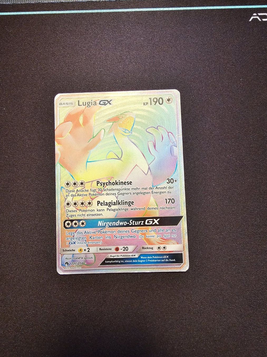 Pokémon Sammelbilder & Trading cards: Lugia GX Rainbow DE 227/214 – Gebraucht aus Lufingen von Argannon
