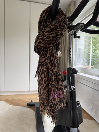 Louis Vuitton Leoparden Schal mit Schriftzug
