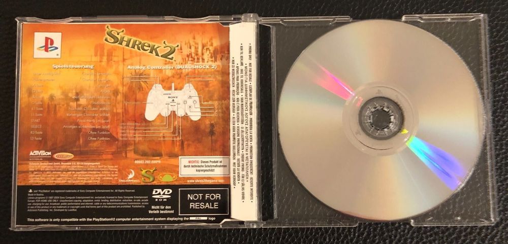 Shrek 2 ps2 playstation 2 promo press presse promotional