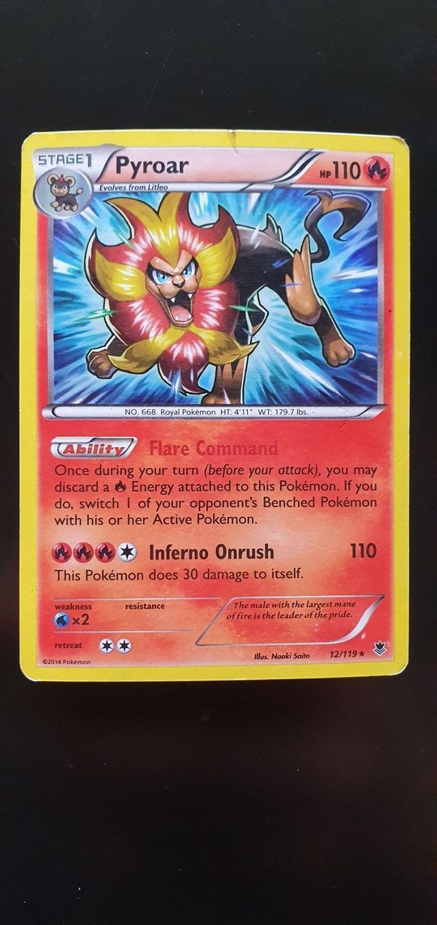 Pokémon Carte collezionabili: Pyroar Holo Pokemon – Usato da oberbuchsiten venduto da thug4