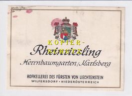 Etikette - Rheinriesling (Herrnbaumgarten) /bd