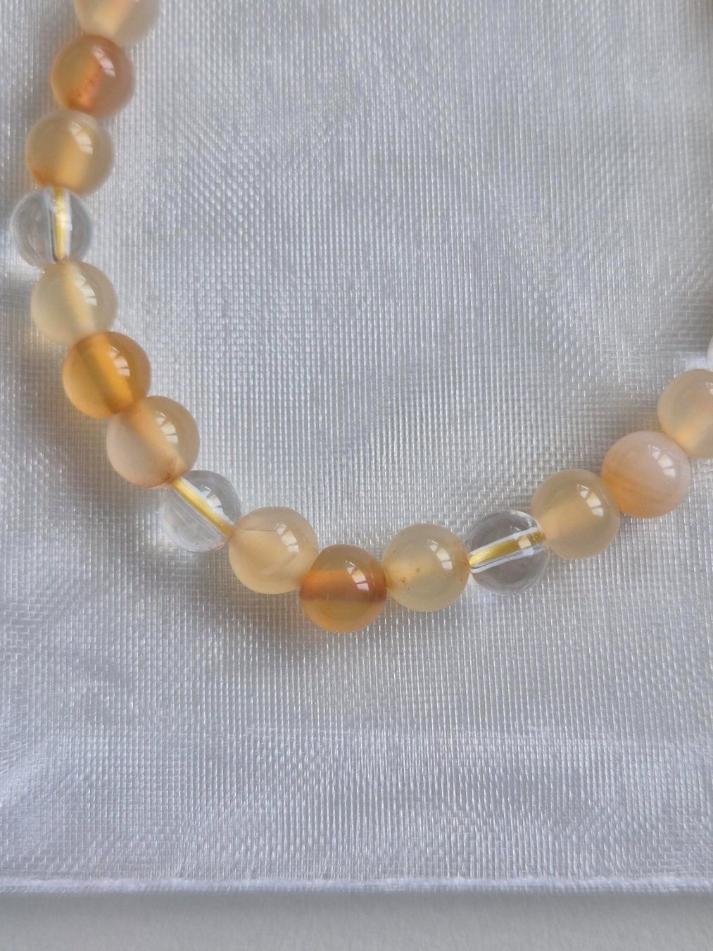 Bracciali & Braccialetti: Karneol / Bergkristall Armband 6mm – Nuovo e nell'imballaggio originale da Rüti ZH venduto da pep_l9zp 2