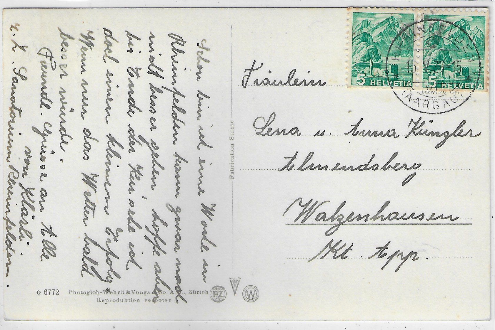 Cartoline postali: Rheinfelden - Sanatorium – Usato da Ettingen venduto da Kartenplanet 1
