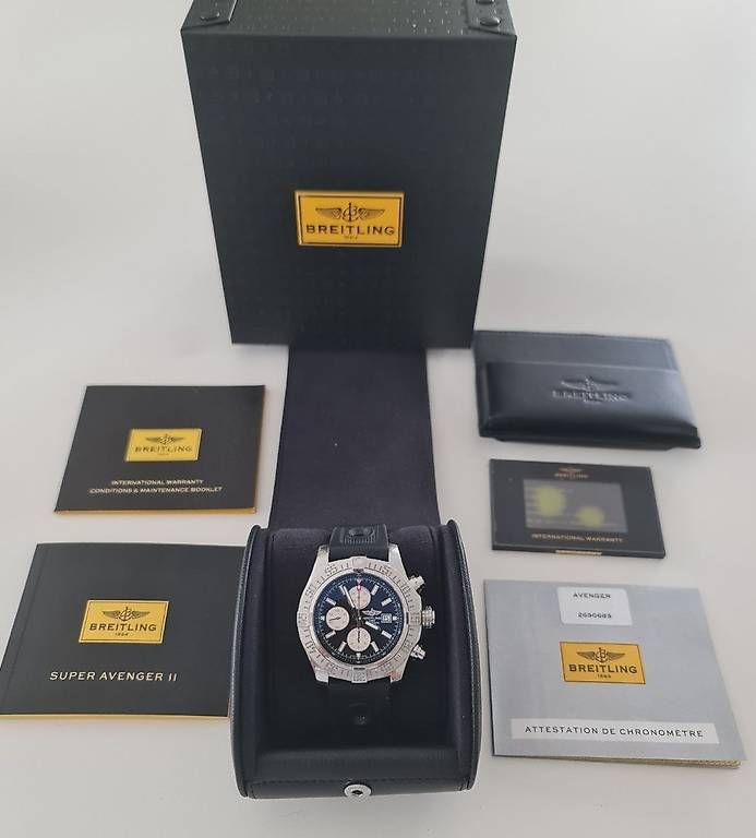 Orologi: Breitling Super Avenger 2, A13371 (Full Set) – Usato da Ittigen venduto da halloamy 2