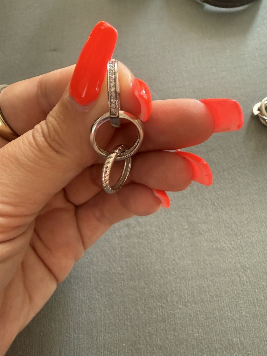 Christ Ohrringe & -stecker: Christ Ohrringe Silber Zirkonia Doppelring – Neu (gemäss Beschreibung) aus Dietikon von Vanessabr 1