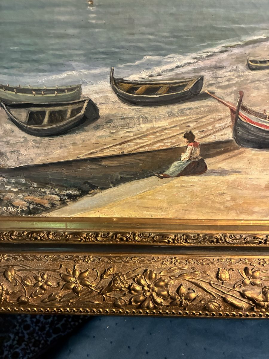 Tableaux: Denyo Frem - antikes Ölgemälde Nizza – D'occasion à Dornach par Rosengarten 6