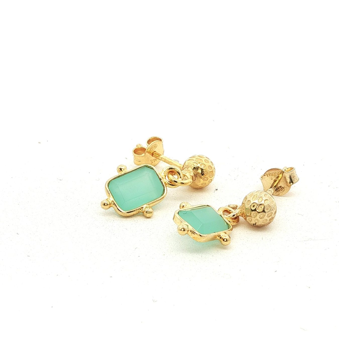 Olga Ribler Orecchini pendenti & Orecchini a lobo: Sterling Silber 925 Ohrstecker mit Amazonite – Nuovo (secondo la descrizione) da Luzern venduto da Schmuckoutlet 2